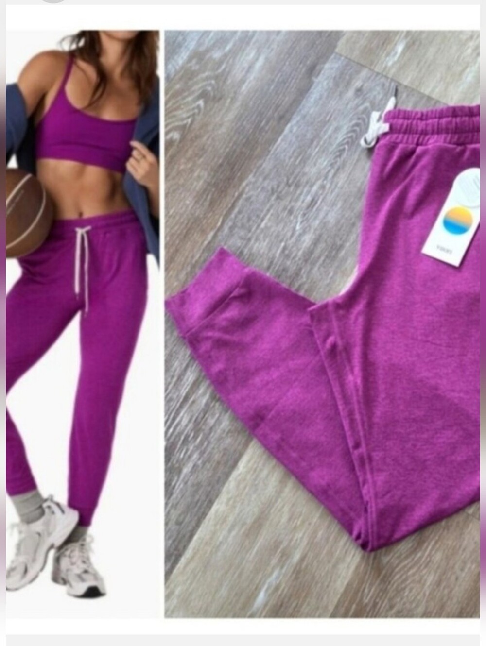 Vuori Performance Jogger Track Pants Magenta NWT Drawcord Pockets PRICE FIRM